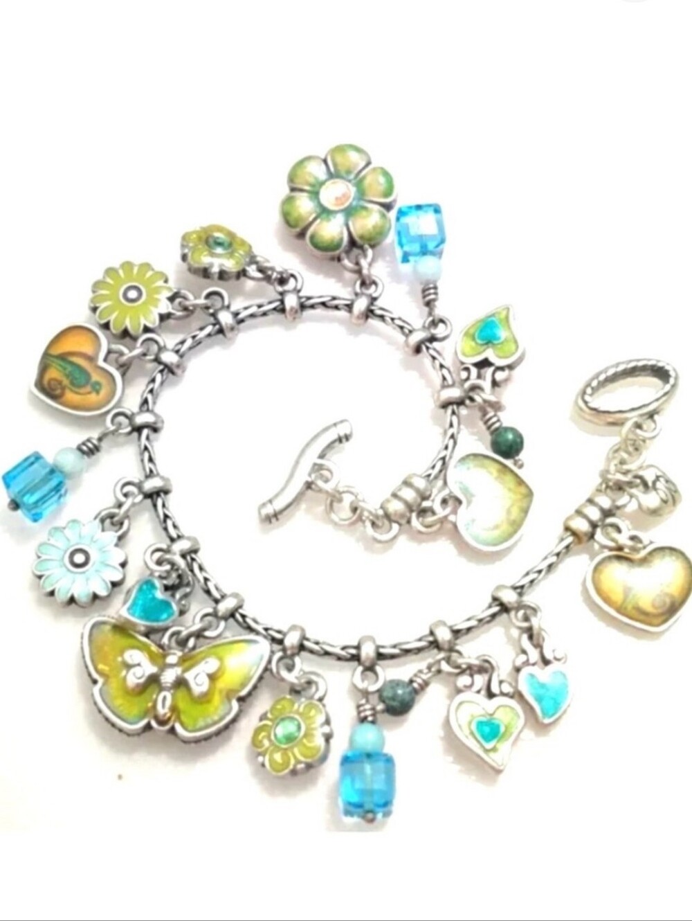 Brighton COTE D'AZURE BLUE charm bracelet